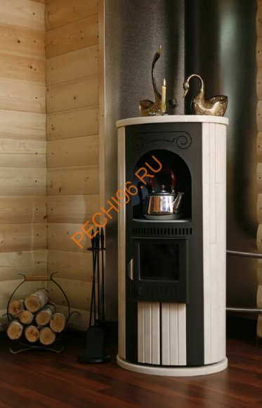 Печь отопительно-варочная Ферингер Лада ПФ Окаменевшее дерево наборный