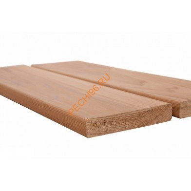 Полок Канадский Кедр широкий, сорт Экстра, 25х140х3050 мм, шт