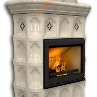 Печь-камин КимрПечь Истра центральный двухъярусный Ваниль