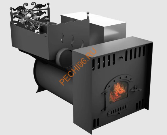Печь банная Термосфера Горыныч 3, малая дверь со стеклом, система ЕСВО