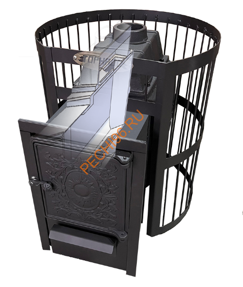 Печь для бани Торнадо-16 чугунная, ДТ-4 сетка Печь для бани Торнадо-16 чугунная, ДТ-4 сетка