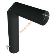 Элемент подключения ВУЛКАН VBR D130 мм, нерж 0.8, черный