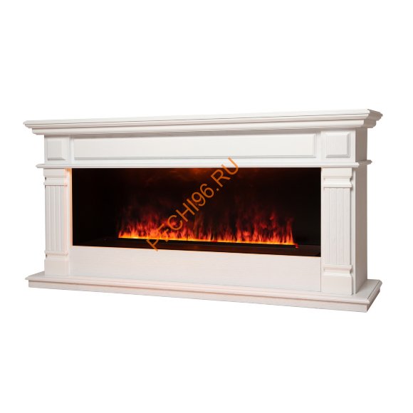 Электрокамин RealFlame Islandia CST1000 WT с очагом 3D Cassette 1000 LED RGB