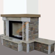 Дровяной камин EdilKamin GIADA PX с топкой CRISTAL 76 N