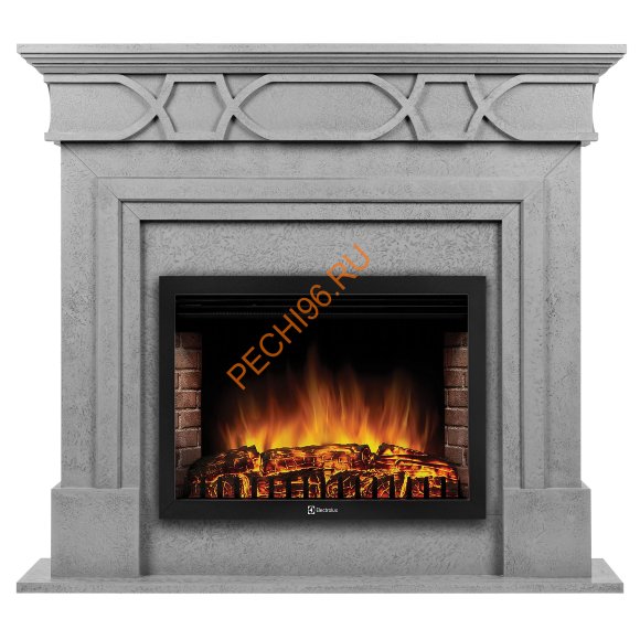 Электрокамин Electrolux EFP/P-2520LS N с порталом Antico 25, серый