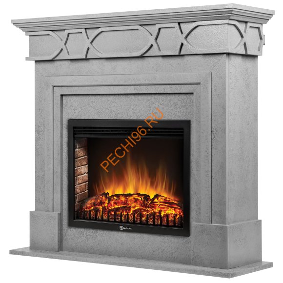 Электрокамин Electrolux EFP/P-2520LS N с порталом Antico 25, серый