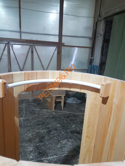 Душевая кабина НКЗ круглая из кедра