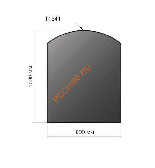 Лист напольный Везувий, 2мм, черный 1000х800х2, R641