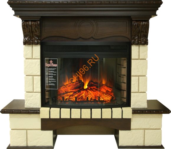 Портал Royal Flame Pierre Luxe угловой шампань под очаг Dioramic 25FX