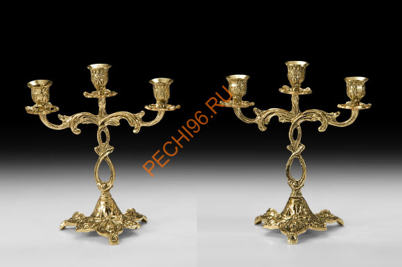 Канделябр на 3 свечи Virtus 4204В, пара