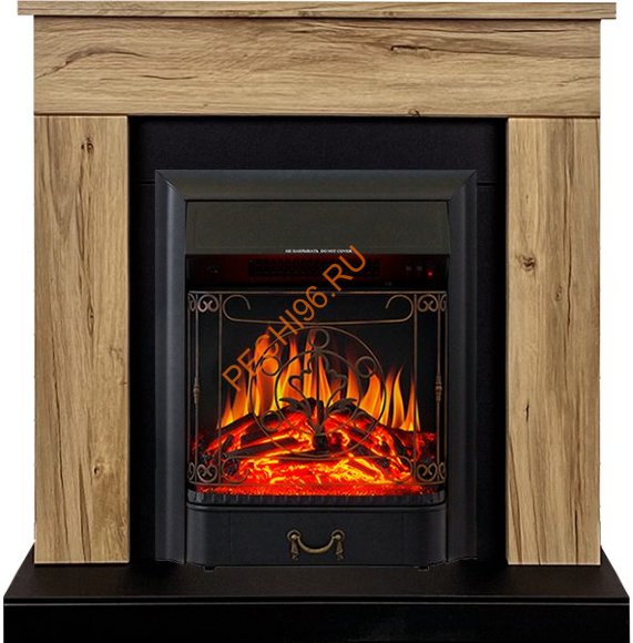 Электрокамин Royal Flame Bergen (Разборный), дуб галифакс, с очагом Majestic FX