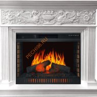 Электрокамин Royal Flame Palace белый с серебром с очагом Vision 30 EF LED FX