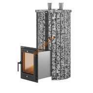 Печь банная Эверест Steam Master 44 INOX, Ламель Пироксенит Элит, S-20