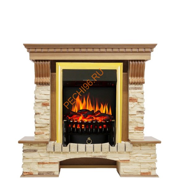 Электрокамин Royal Flame Pierre Luxe дуб/сланец с очагом Fobos FX