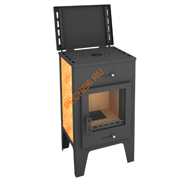 Печь-камин Мета Пехорка 6 с плитой Печь-камин Мета Пехорка 6 с плитой