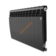 Радиатор биметаллический Royal Thermo BILINER B 500 Чёрный, 12 секций