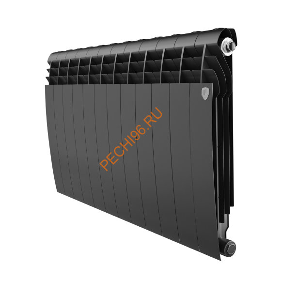 Радиатор биметаллический Royal Thermo BILINER B 500 Чёрный, 12 секций Радиатор биметаллический Royal Thermo BILINER B 500 Чёрный, 12 секций