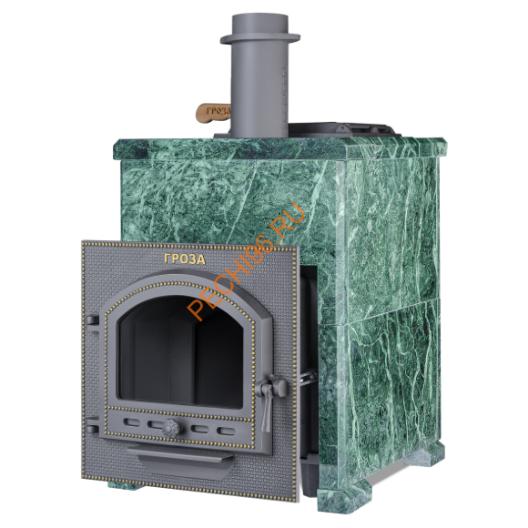 Печь банная Гефест Гроза 24П в облицовке Классика Змеевик