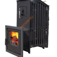 Печь банная Варвара Терма Каменка, сталь+нержавеющая сталь 6 мм