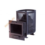 Печь банная чугунная Сибирь 20 Сетка, Панорама