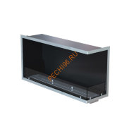 Биокамин угловой 1200х500х300 мм, стекло, рамка нержавейка