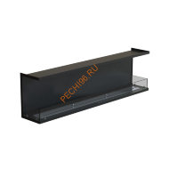 Биокамин фронтальный 1800х500х300 мм, стекло тонированное