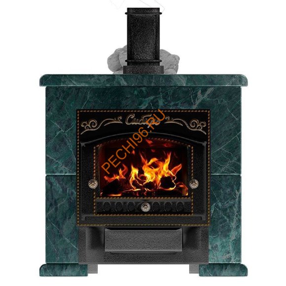 Печь банная Сибирь-премиум 25М в облицовке Оптима змеевик