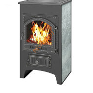 Печь-Камин Везувий ПК-01(205) 12 кВт талькохлорит с конфоркой