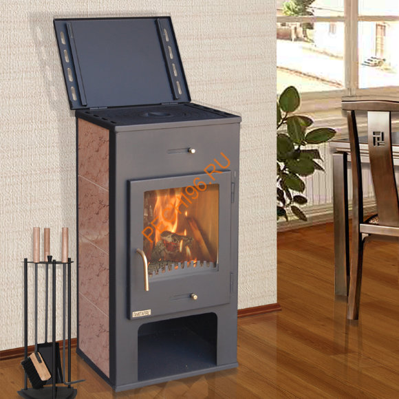 Печь-камин Мета Нарва с плитой Печь-камин Мета Нарва с плитой