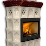 Печь-камин КимрПечь Истра центральный двухъярусный Вишня