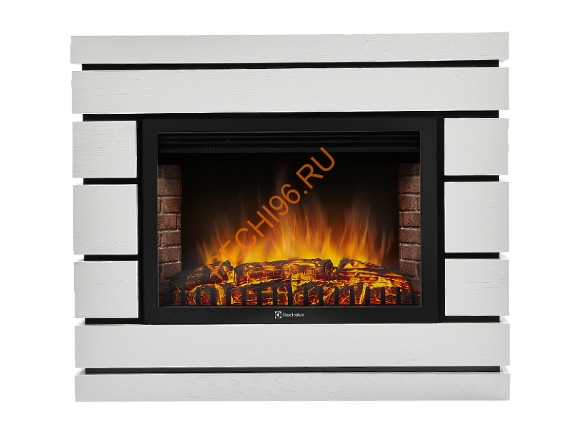 Электрокамин Electrolux EFP/P-2520LS с порталом Firelight Moderno 25, белый дуб