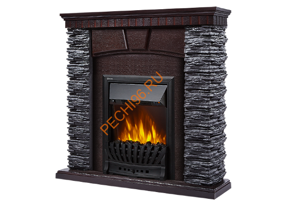 Электрокамин Electrolux Classic EFP/P-1020LS с порталом Firelight Porto Classic, сланец черный, венге