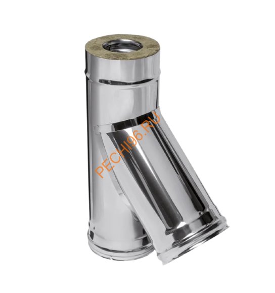 Сэндвич тройник 45° ТИТАН d 80/160 304/430 0,5мм/0,5мм 