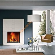 Дровяной камин EdilKamin DROMOND BIANCO с топкой CRISTAL 76 N