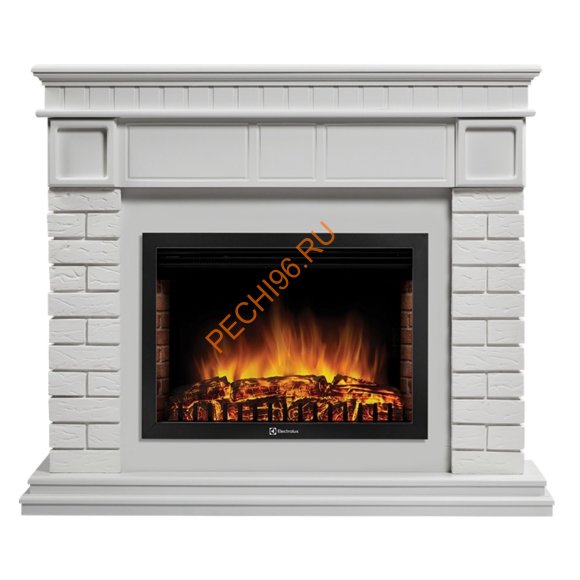 Электрокамин Electrolux EFP/P-2520LS N с порталом Bricks 25, белый