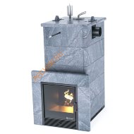 Печь банная ИзиСтим Сочи в кожухе из талькохлорита с боковым подключением