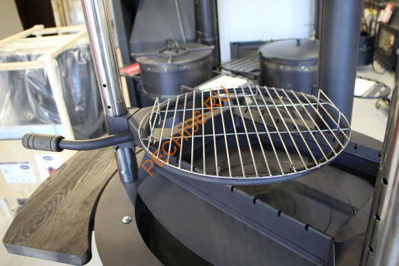 Гриль ТМФ Барабек с печью под казан черная бронза