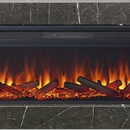 Электрокамин Royal Flame Line 60, SFT Stone Touch Серый мрамор, с очагом Vision 60 LOG LED