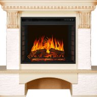 Электрокамин Royal Flame Pierre Luxe слоновая кость с очагом Vision 23 EF LED FX