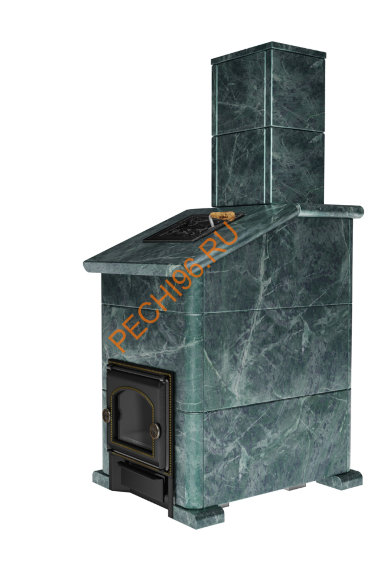 Печь банная Сибирь-премиум 25 ЗК без ВТК в облицовке Президент змеевик