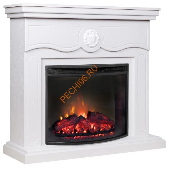 Электрокамин RealFlame Raffaele 25,5 WT с очагом Evrika 25,5 LED