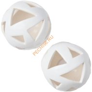 Декоративные шары ZeFire белые с треугольными отверстиями