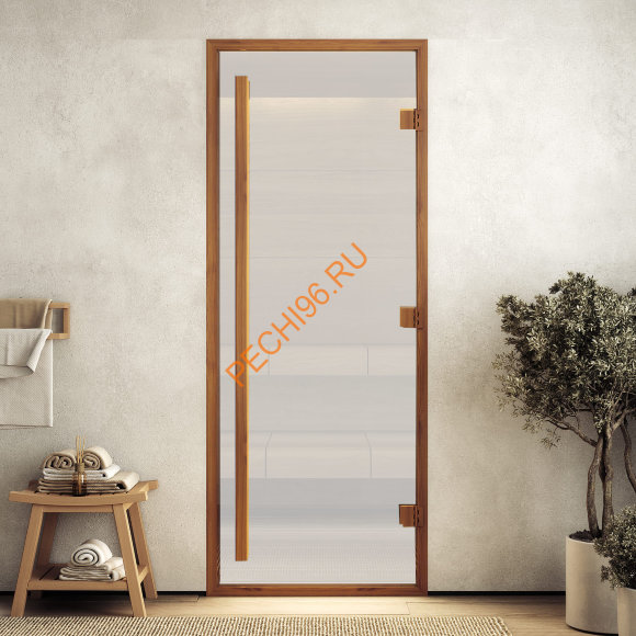 Дверь стеклянная DoorWood Хамам АРТ Wood 26 сатин