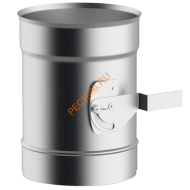 Шибер поворотный УМК  нержавейка АISI 439 d 115 мм