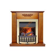 Электрокамин Dimplex Lumsden с очагом Danville Brass FB2 античный дуб