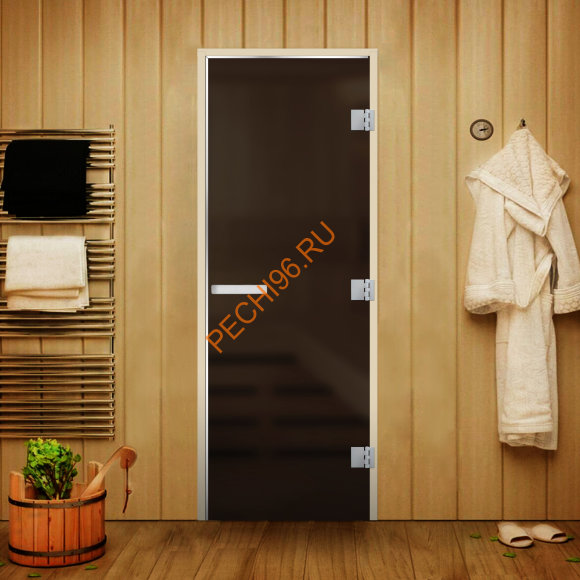 Дверь стеклянная Арта Статус ГКР Серая MATELUX, ольха