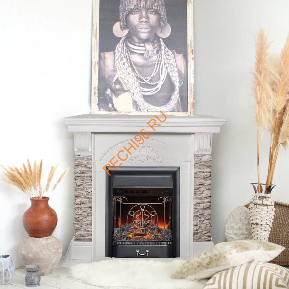 Электрокамин RealFlame Athena Corner WT с очагом Majestic Lux BL