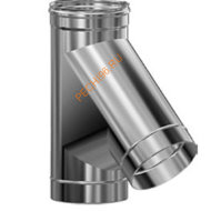 Тройник Везувий 45° (AISI 430/0,8мм) D120мм