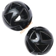 Декоративные шары ZeFire черные с треугольными отверстиями