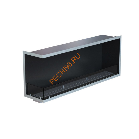 Биокамин угловой 1300х500х300 мм, стекло тонированное, рамка нержавейка Биокамин угловой 1300х500х300 мм, стекло тонированное, рамка нержавейка